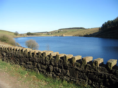 The road home down the side of Lower Ogden Reservoir