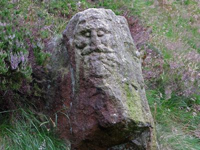 Carved Face at Faugh's Quarry