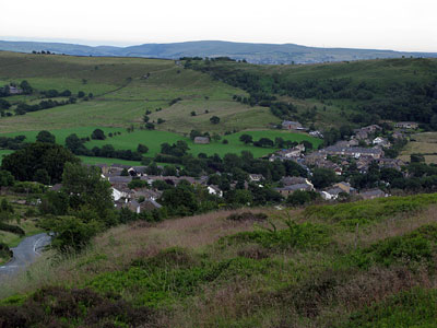 Looking down on Sabden