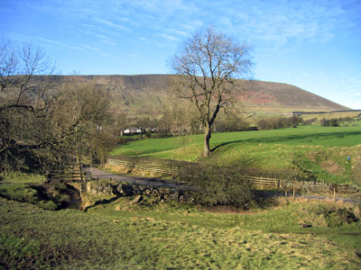 Looking back towards Pendle