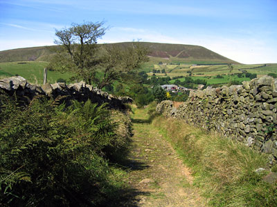 Pendle Hill from Heys Lane